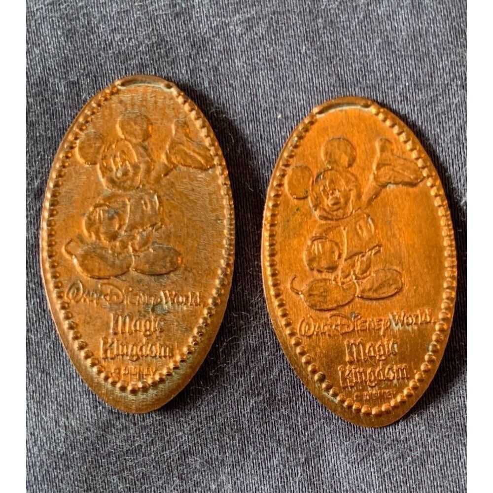 2 collectable Disney old pressed Penny